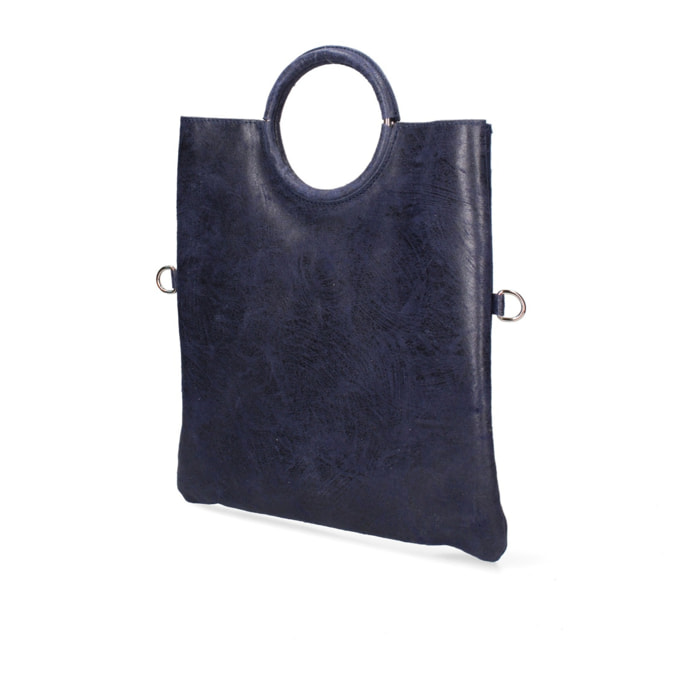 Borsa a mano da donna Made in Italy - Modello Velvet - 100% pelle scamosciata - 29.0 x 30.0 x 1.0 cm