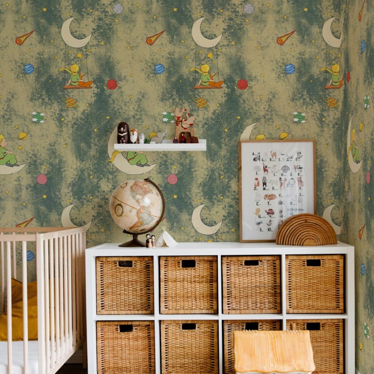 Carta da Parati Ufficiale Il Piccolo Principe Mappa Vintage