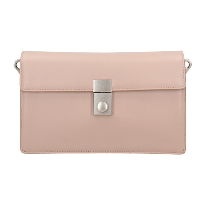 Borsa a tracolla da donna Made in Italy - Modello Valoria - 100% pelle - 24.0 x 15.0 x 7.0 cm