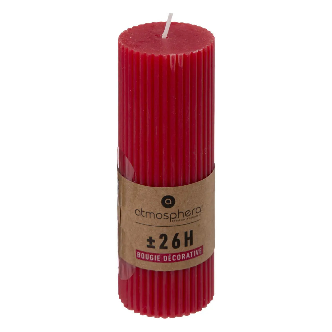 Bougie bâton "Demi" 229g rouge