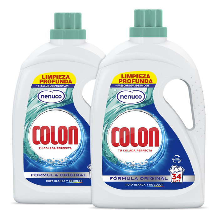 Colon Nenuco Detergente para la lavadora Gel 68 lavados (2x34 dosis)