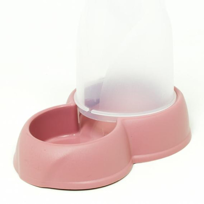 DISPENSER PET CIBO/ACQUA ROSA