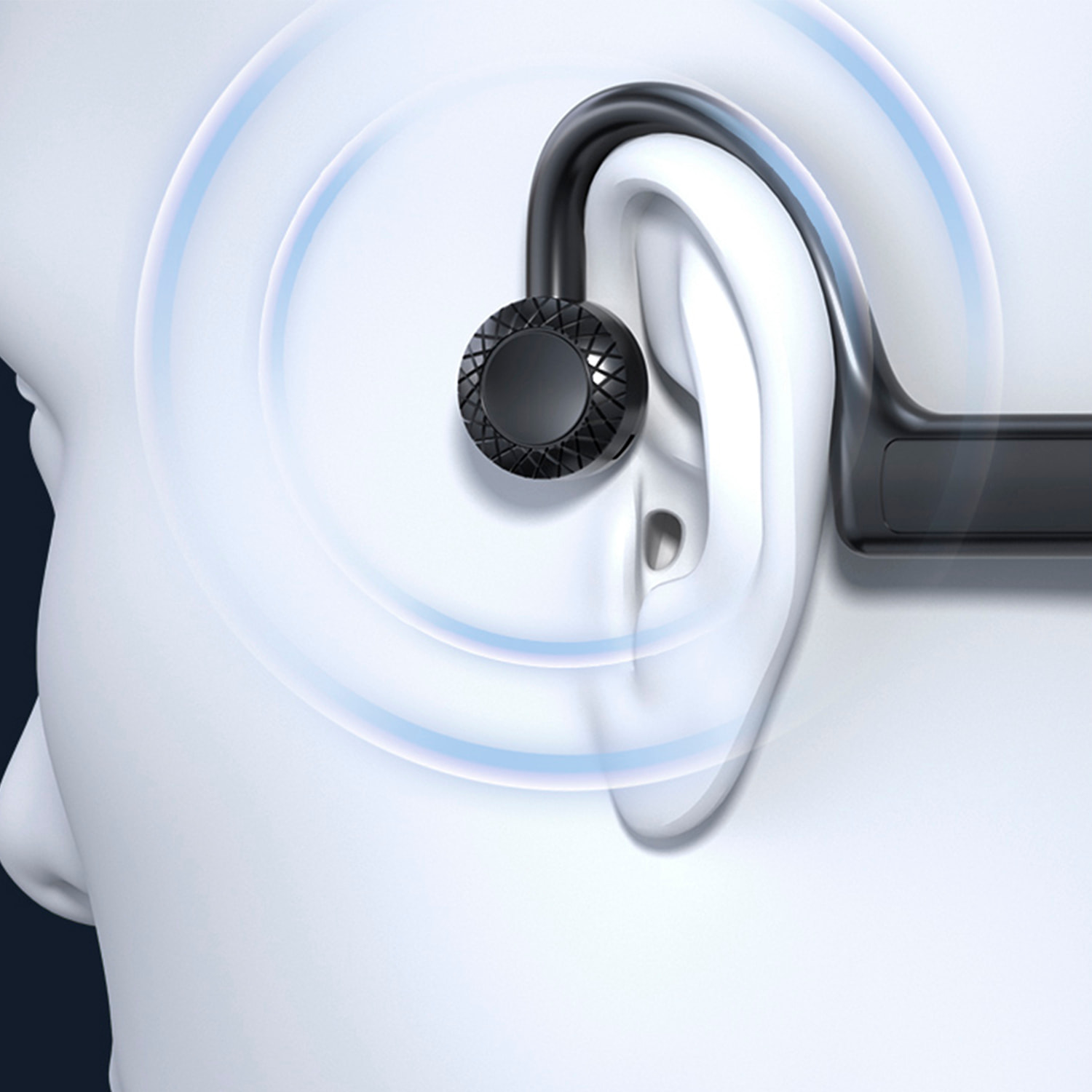 Cuffie KS-19 Bluetooth. Con tecnologia di conduzione ossea.