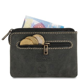 Monedero Piel Hombre Lois Brock Negro