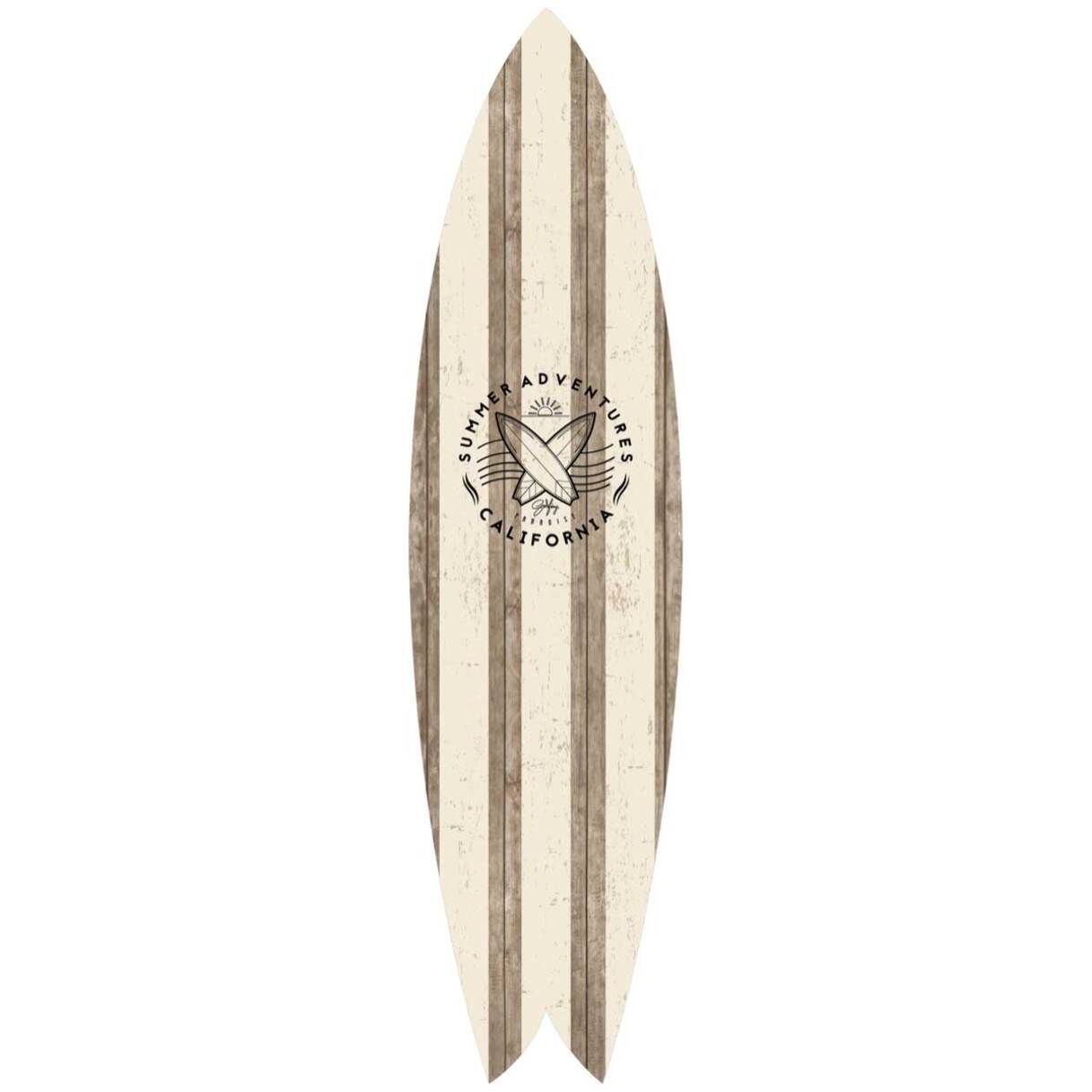 Planche de surf déco Summer adventure Tableau alu Dibond