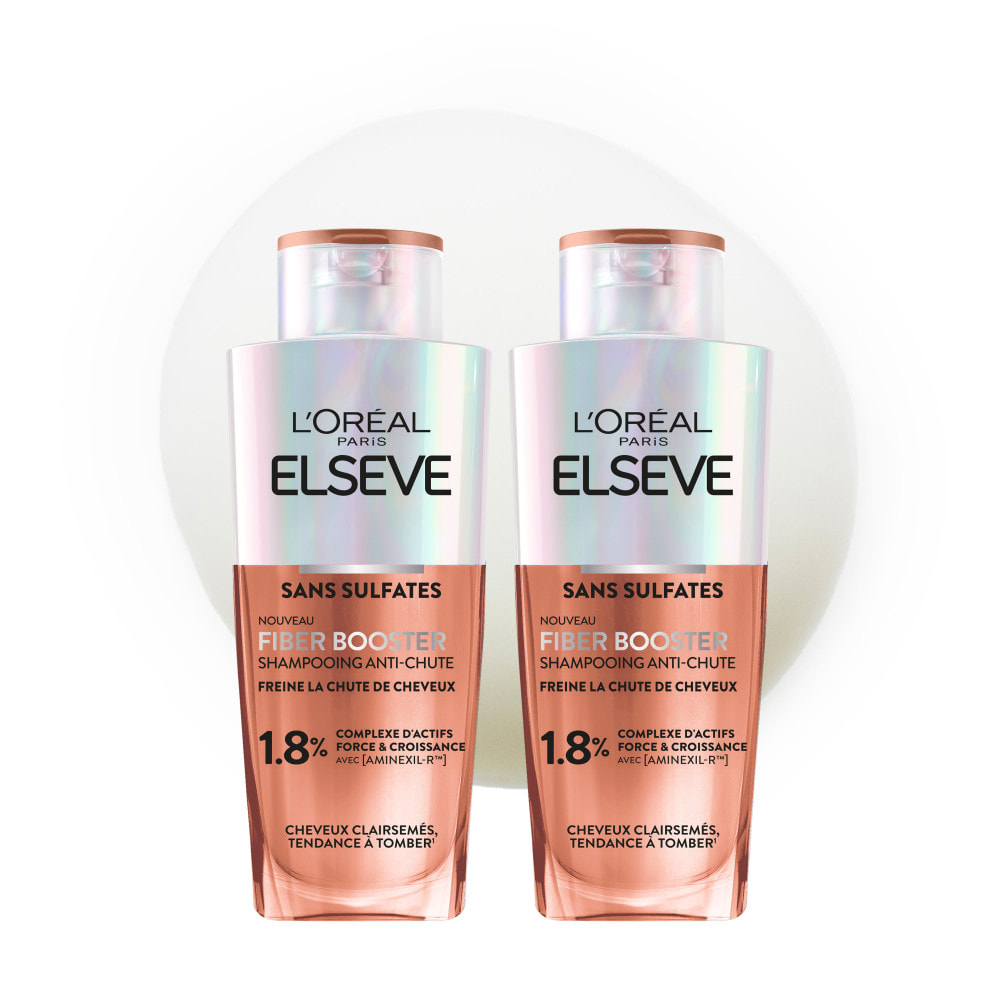 L'Oréal Paris Elseve Fiber Booster Lot de 2 Shampooings Anti-Chute 2x200ml