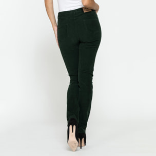 PANTALONE CINQUE TASCHE COMFORT FIT IN VELLUTO STRETCH 1000 RIGHE