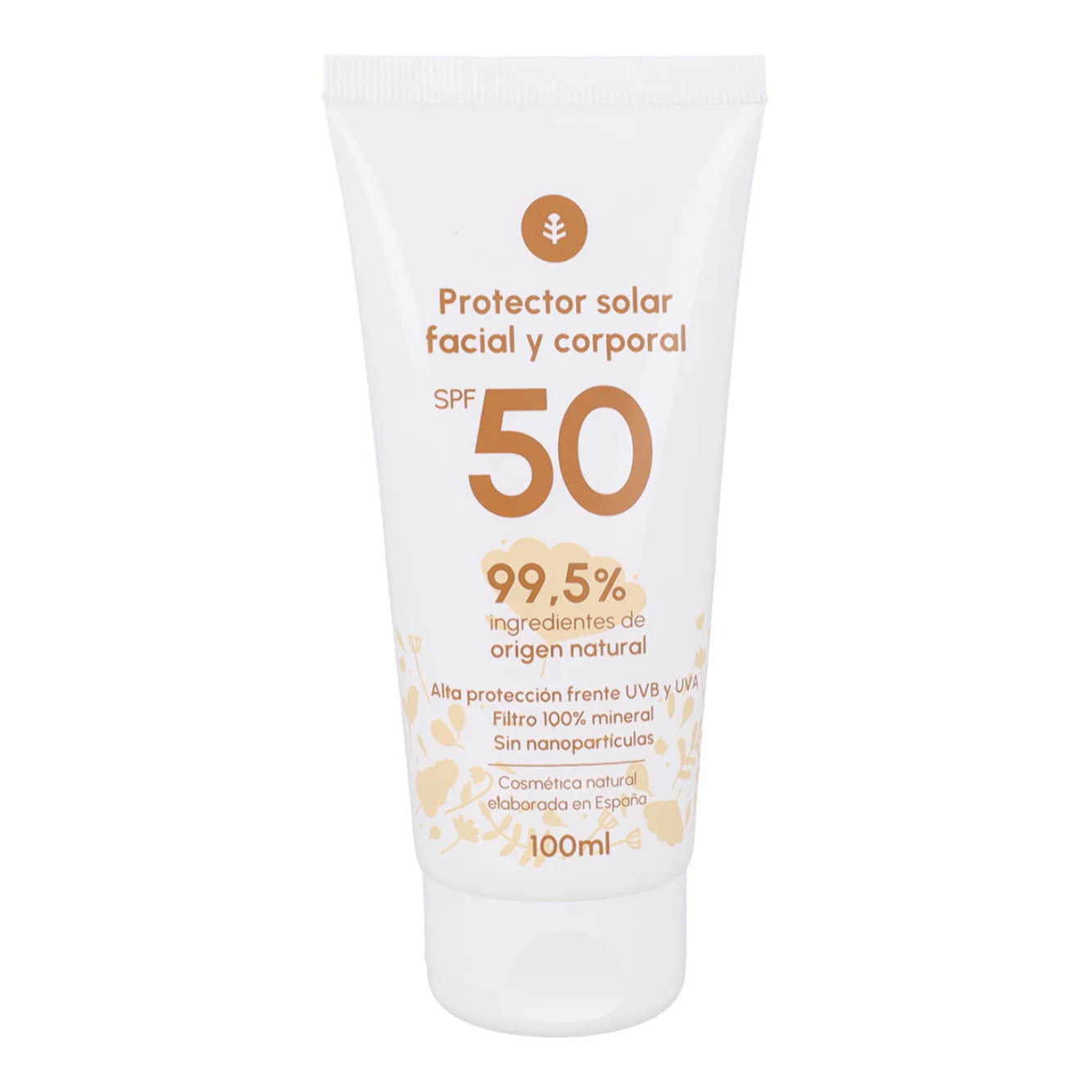 Crema de protección solar 100% mineral SPF50 Planeta Huerto 100 ml