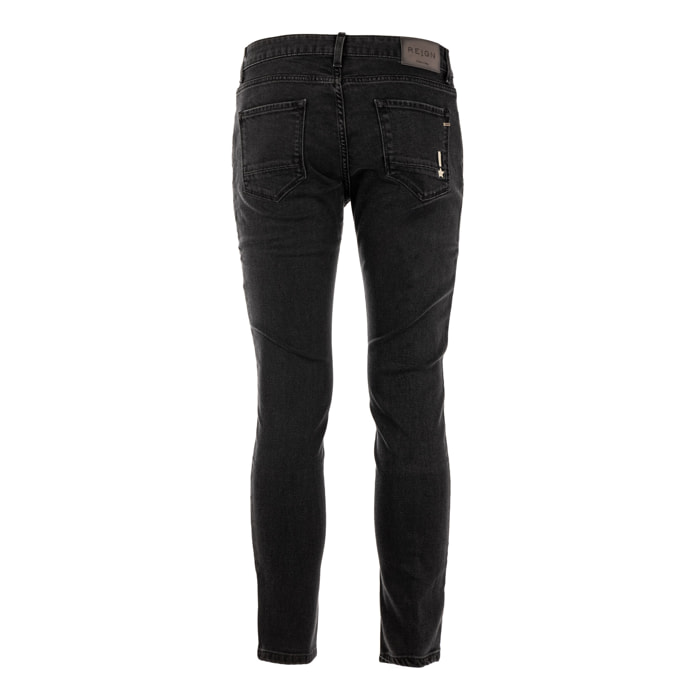 REIGN jeans uomo denim nero