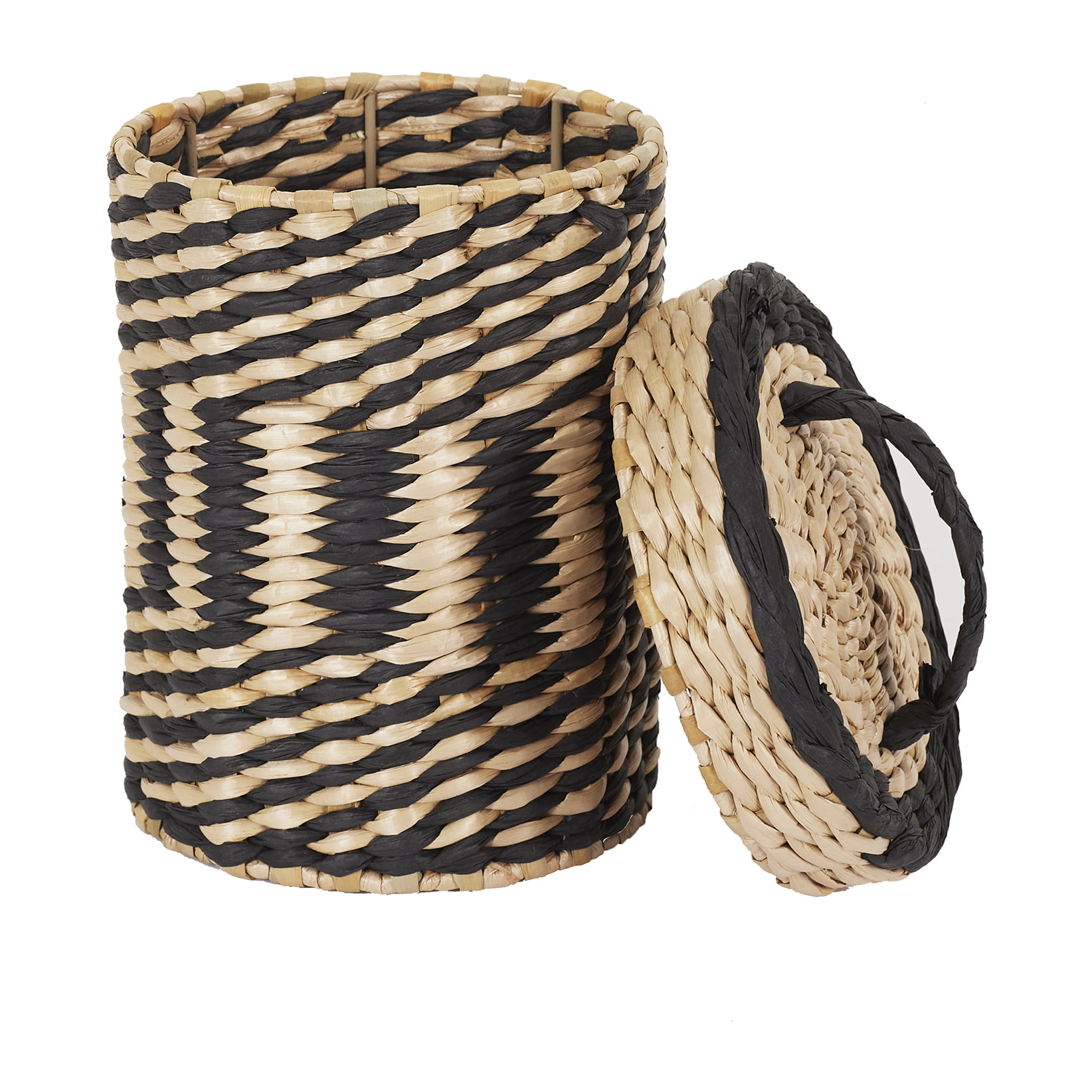 Panier Tresse Avec Couvercle X2