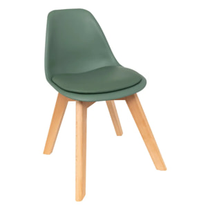 Chaise enfant "Baya" vert clair