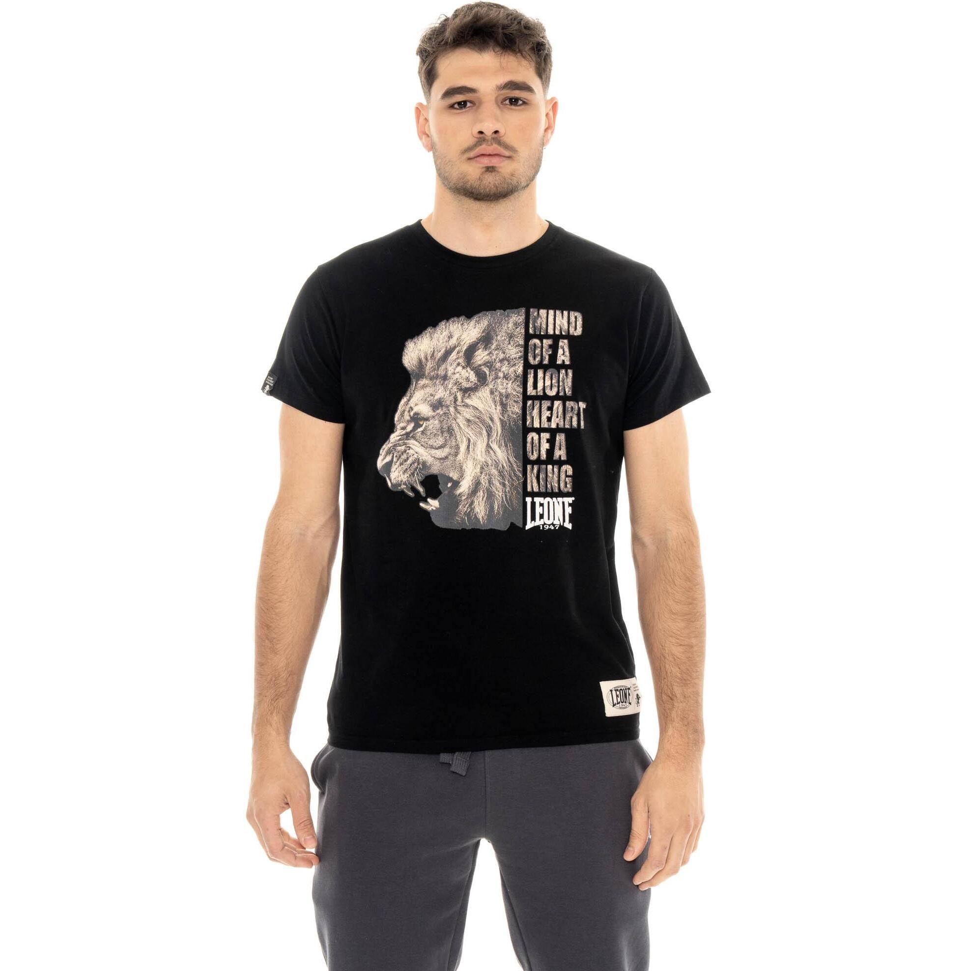 Camiseta de algodón de manga corta para hombre con estampado Leone 1947 Graphics