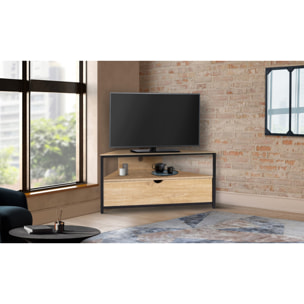 Meuble TV d'angle Memphis avec rangements