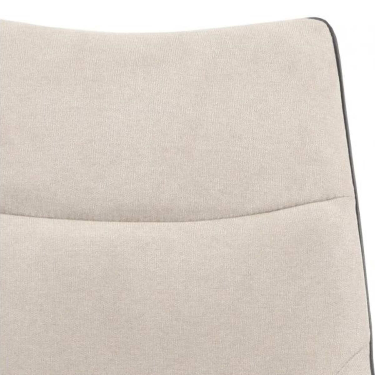 Chaise en tissu avec piètement en métal noir - 4 coloris - LIANA