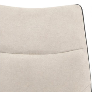 Chaise en tissu avec piètement en métal noir - 4 coloris - LIANA