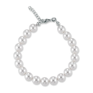 Bracciale FuJiko Perle Crystal Pearls Argento 8 mm