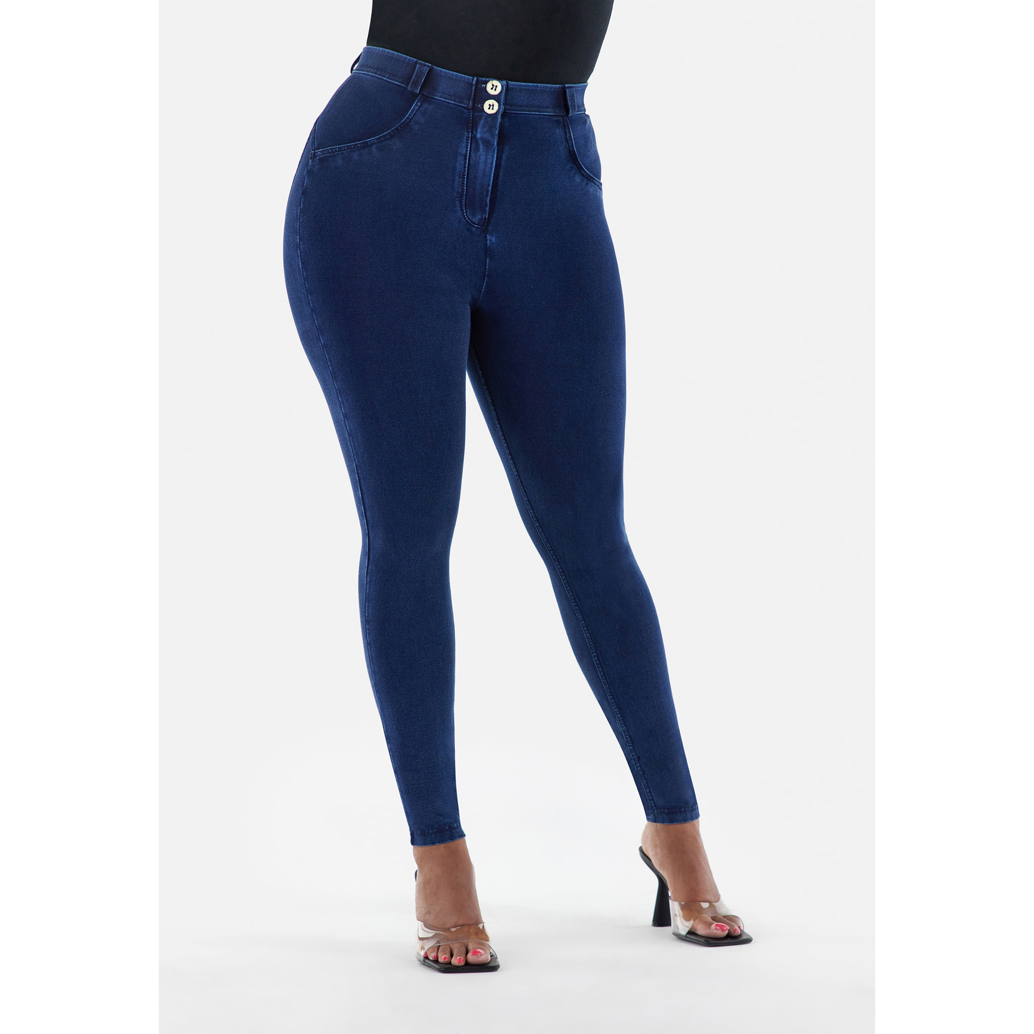 Jeggings push up WR.UP® curvy gamba skinny in cotone