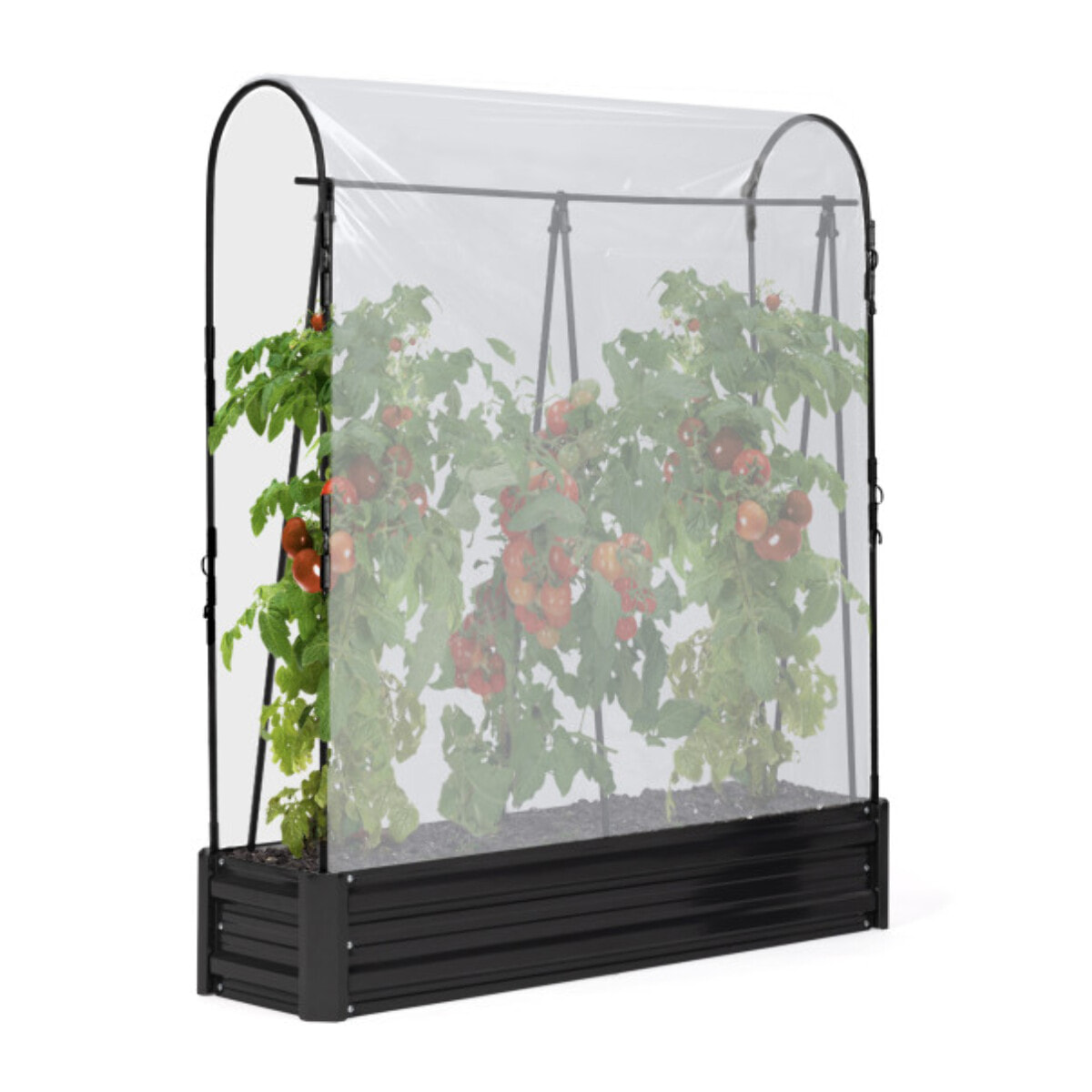 Serres de potager spéciales tomates en métal - lot de 2