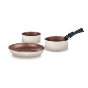 Batterie amovible 18 pièces crème