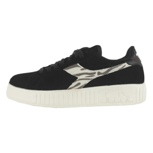 Zapatillas Sneaker para Mujer - DIADORA Game step suede animalier 501.178739 01 C0200 Black/Black