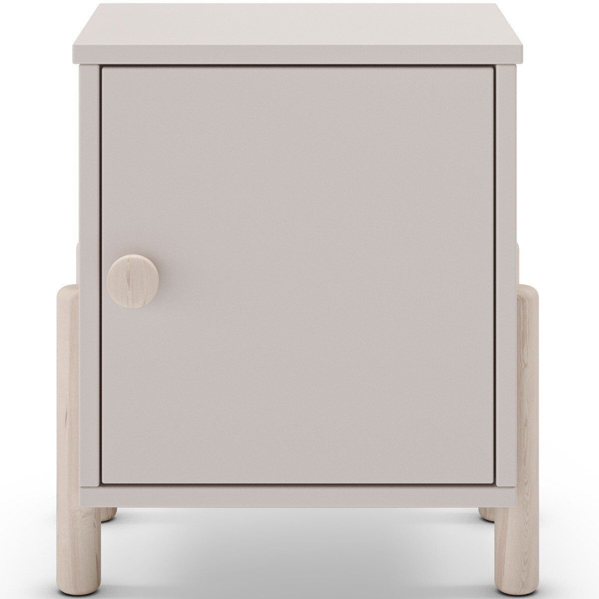 Table de chevet enfant 1 porte en bois - BASTIEN