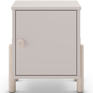 Table de chevet enfant 1 porte en bois - BASTIEN