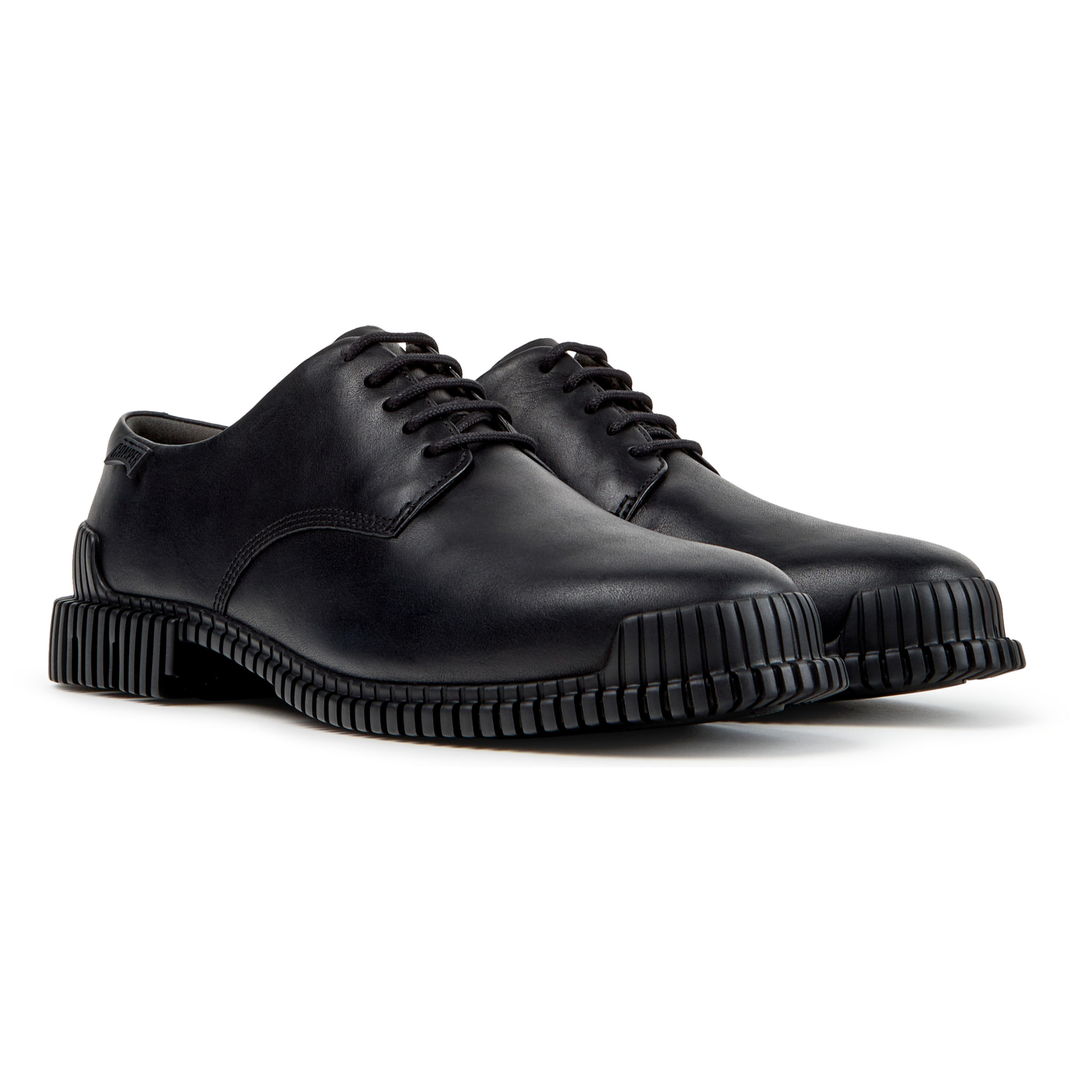 Zapatos de cordones - CAMPER Pix - Negro - Piel lisa