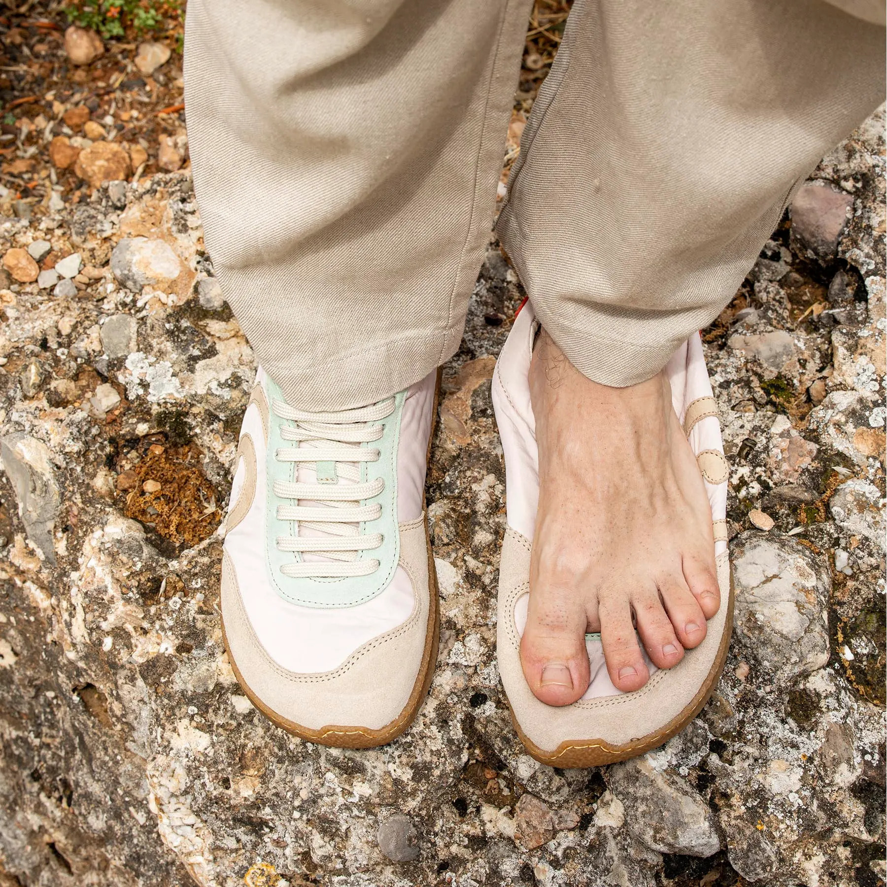 Zapatos N5435A MULTI MATERIAL DENIM/OROEL color Denim