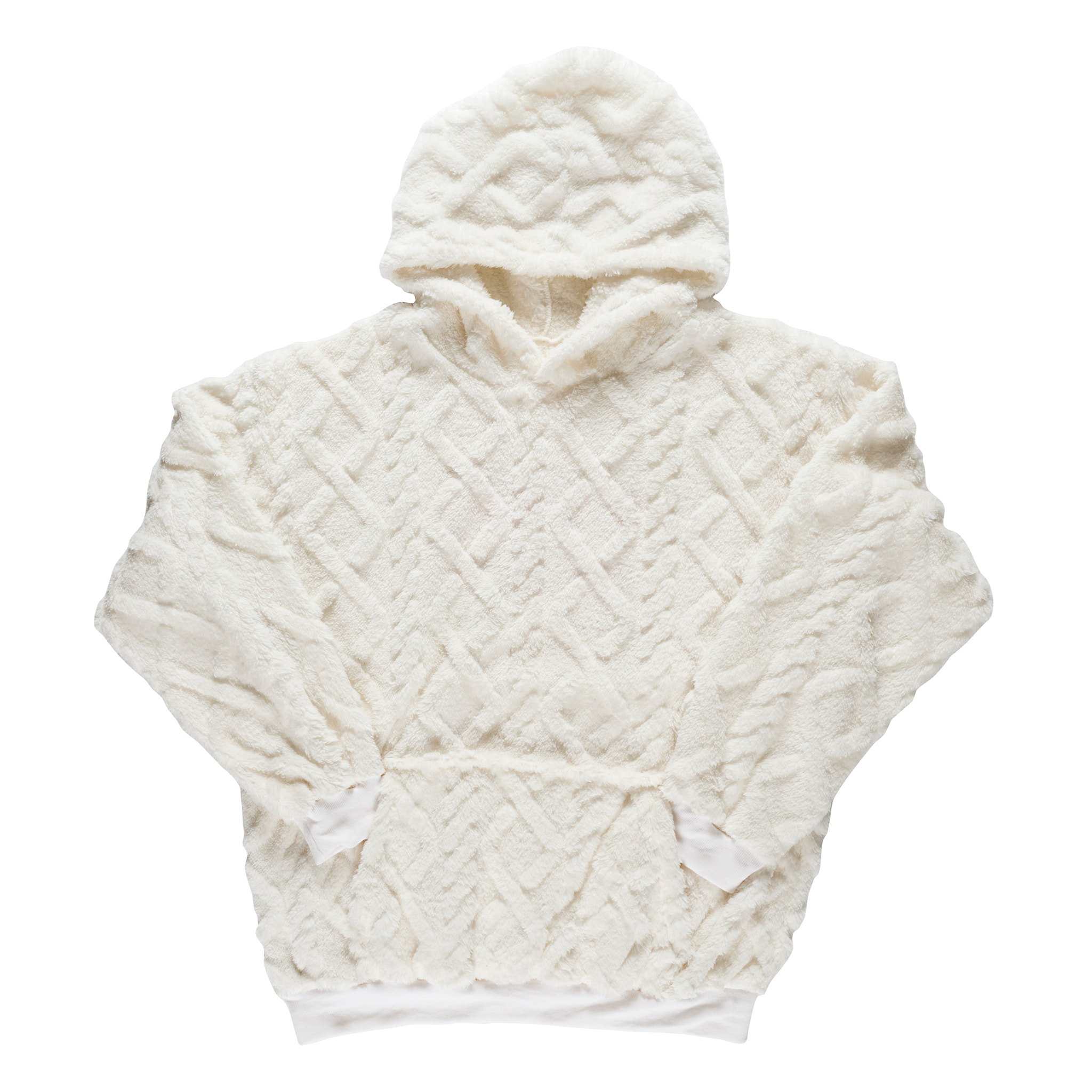 Sweat A Capuche Hoodie Flemme De Ouf Blanc
