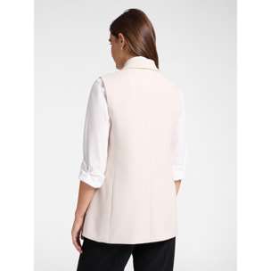 Elena Mirò - Blazer sin mangas - Blanco