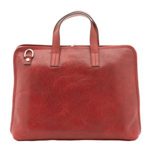 Borsa a mano  unisex In Vera pelle Made in Italy 40x30x5 cm