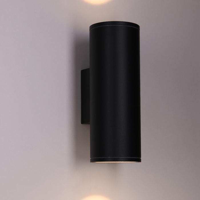 Forlight Aplique Ip54 Orion Double Emission Led 11,3W 3000K Negro 1135Lm
