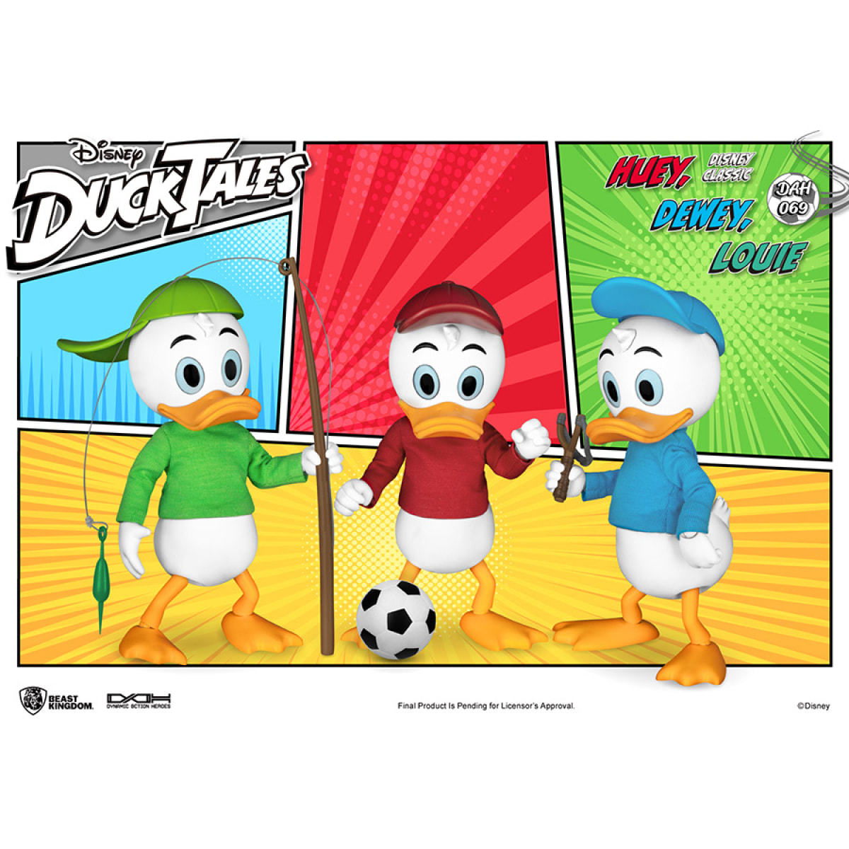 Duck Tales Huey Dewey Louie Dah Action Figura Beast Kingdom