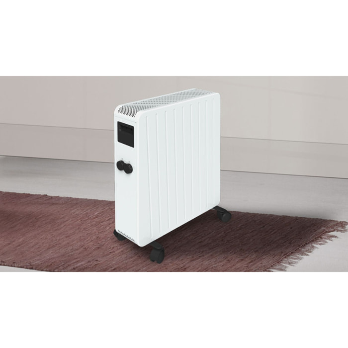 Radiateur inertie ceramique mobile 2500W blanc