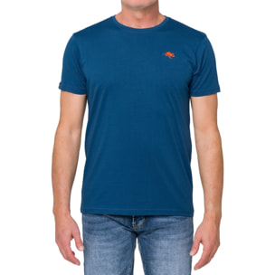 T-shirt in cotone 180 gr Hot Buttered Mistral blu chiaro