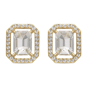 Pendientes con Circonita Brillante acabado oro 18k