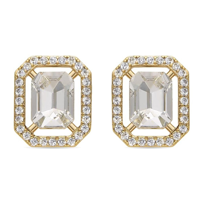 Pendientes con Circonita Brillante acabado oro 18k