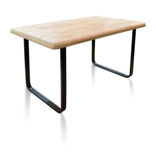 Mesa de comedor Haruna Negro - Roble