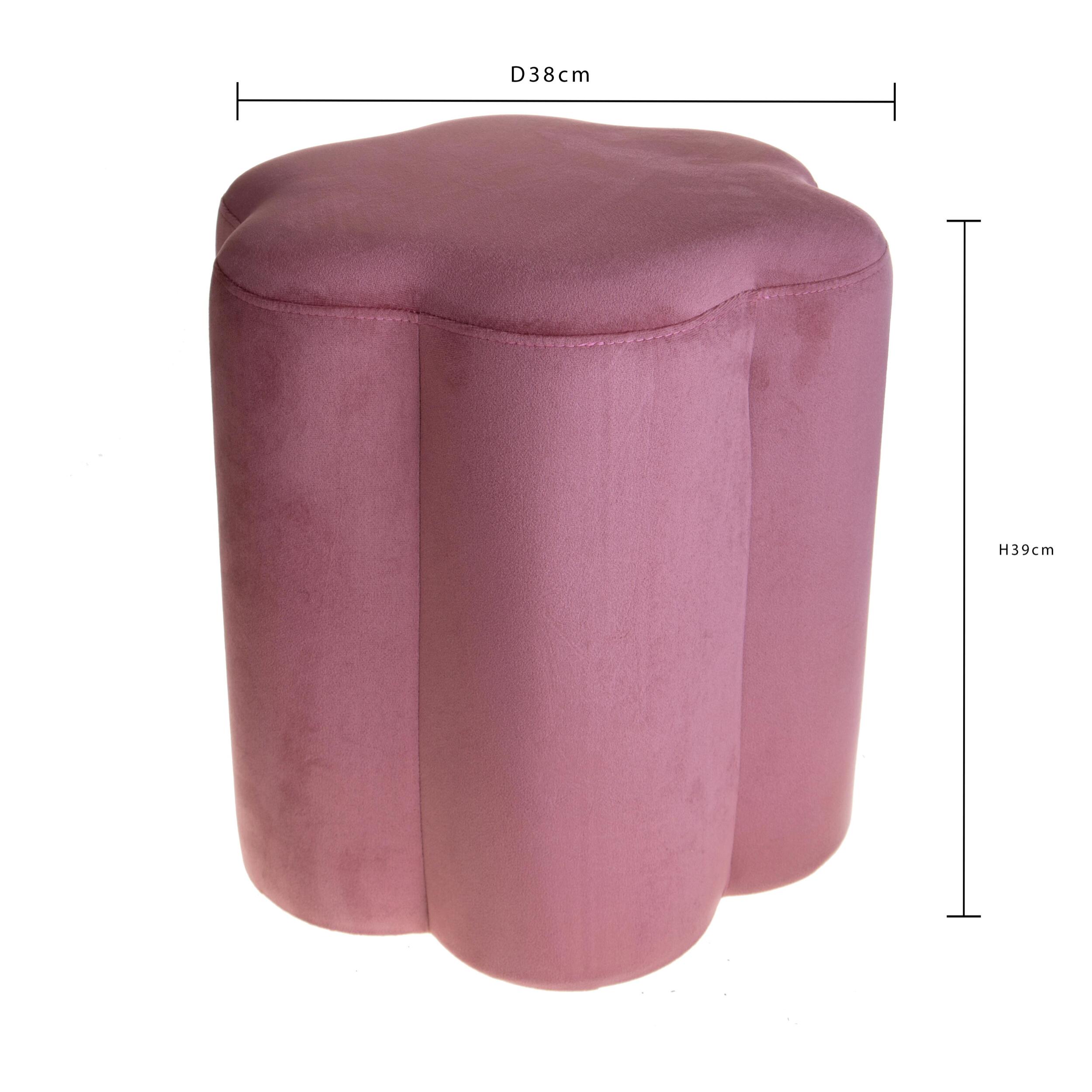 Pouf velvet - 35xH39x38cm - Pezzi 1 - Bianchi Dino SpA