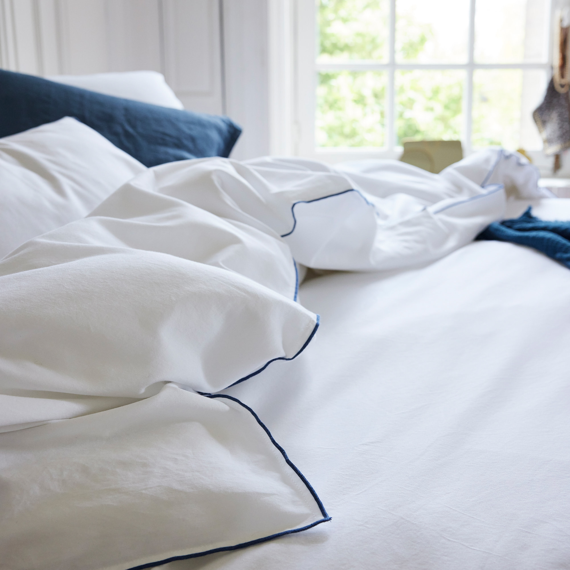 Housse de Couette en satin de coton lavé, RÊVE SATINÉ
