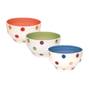 Set de 6 Bols Excelsa – Pois, Céramique Multicolore