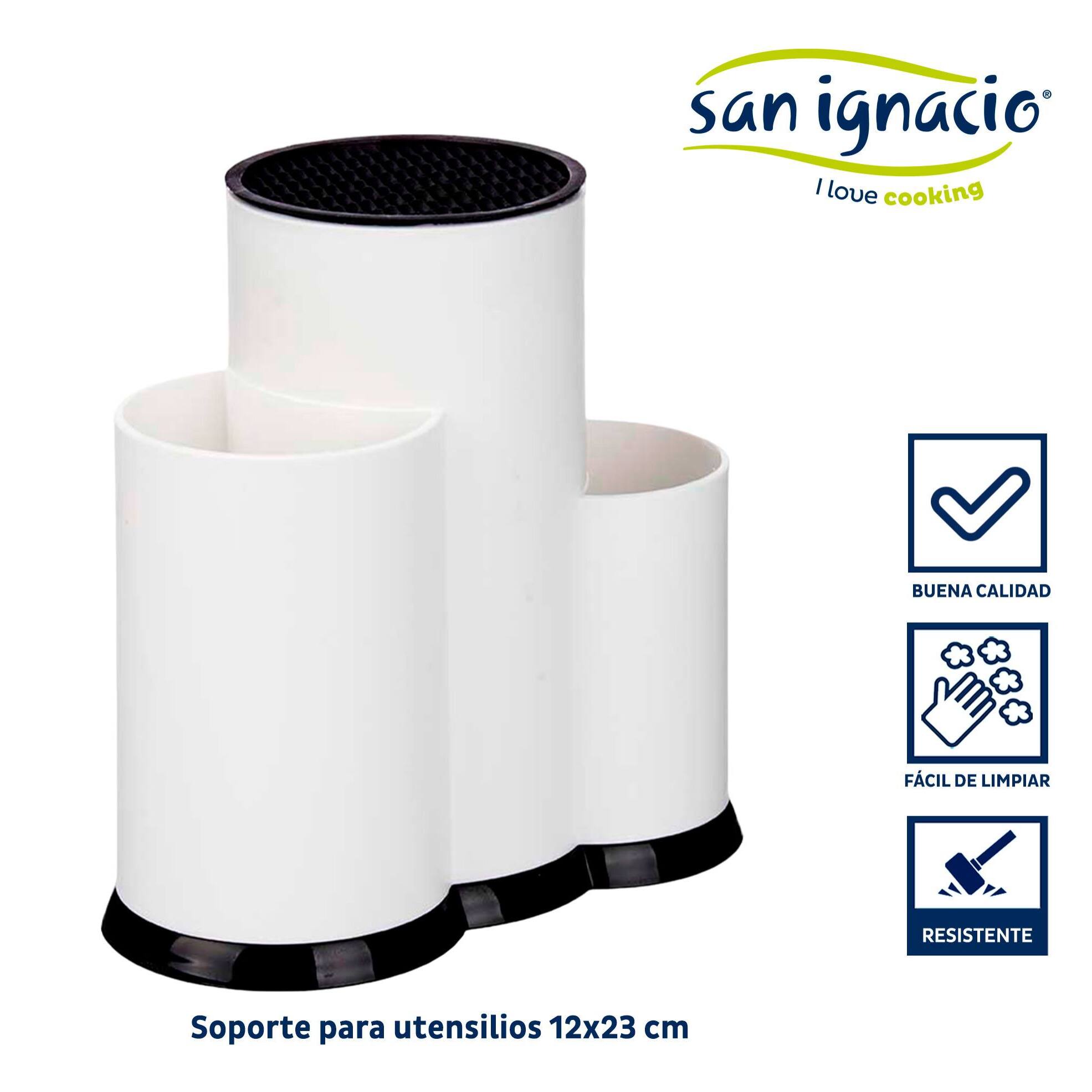 Soporte utensilios tacoma plastico blanc colección kinvara