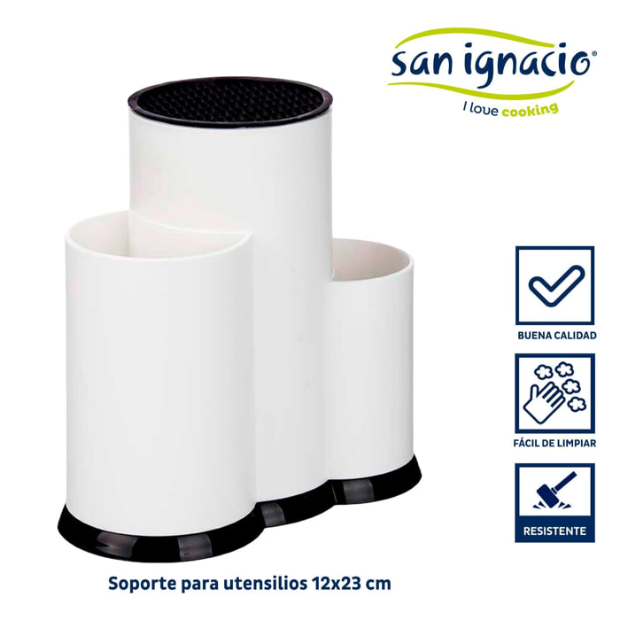 Soporte utensilios tacoma plastico blanc colección kinvara