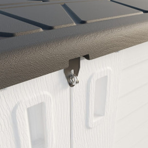 Armadio contenitore basso in resina bianca 125x73x104 cm – Andy