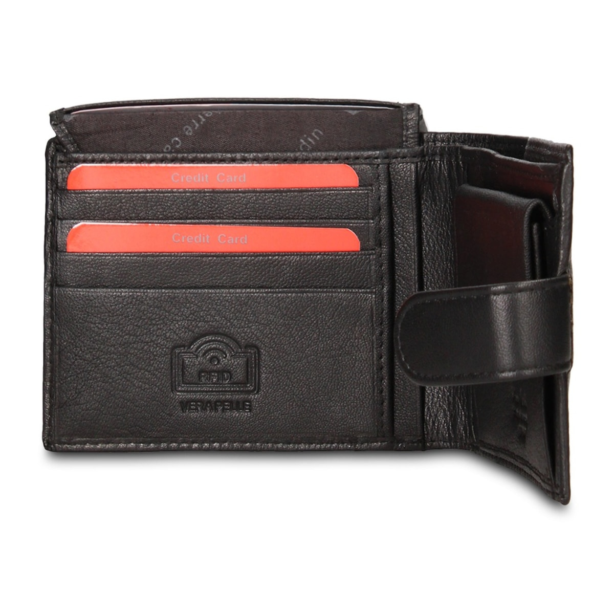 Portafoglio uomo in vera pelle - Modello Erevan Elite - Casual - 12.5 x 9.0 x 2.0 cm