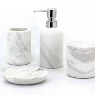 Distributeur de savon Marbre SANA Blanc Spirella