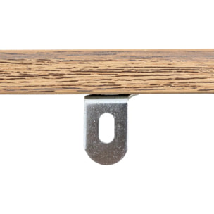 Étagère colonne d'angle effet chêne naturel beige