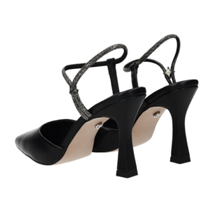 Décolleté sling back Donna Tata Italia Nero