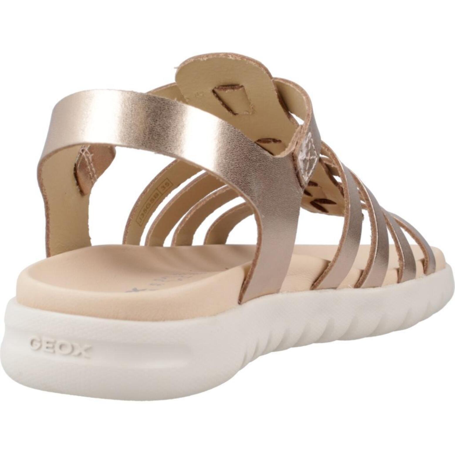 Sandalias Niña de la marca GEOX  modelo J S. SOLEIMA G.B - METAL.LEA BRONCE