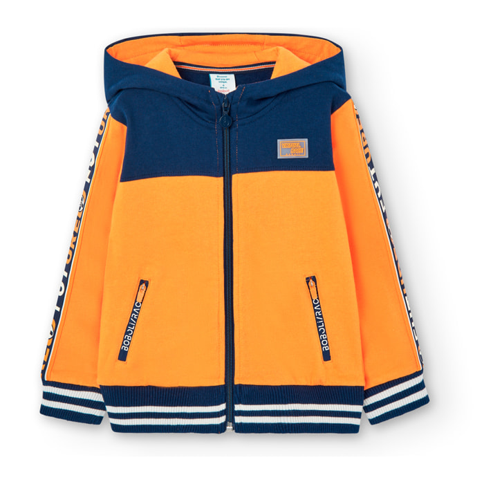 Chaqueta felpa con capucha de niño